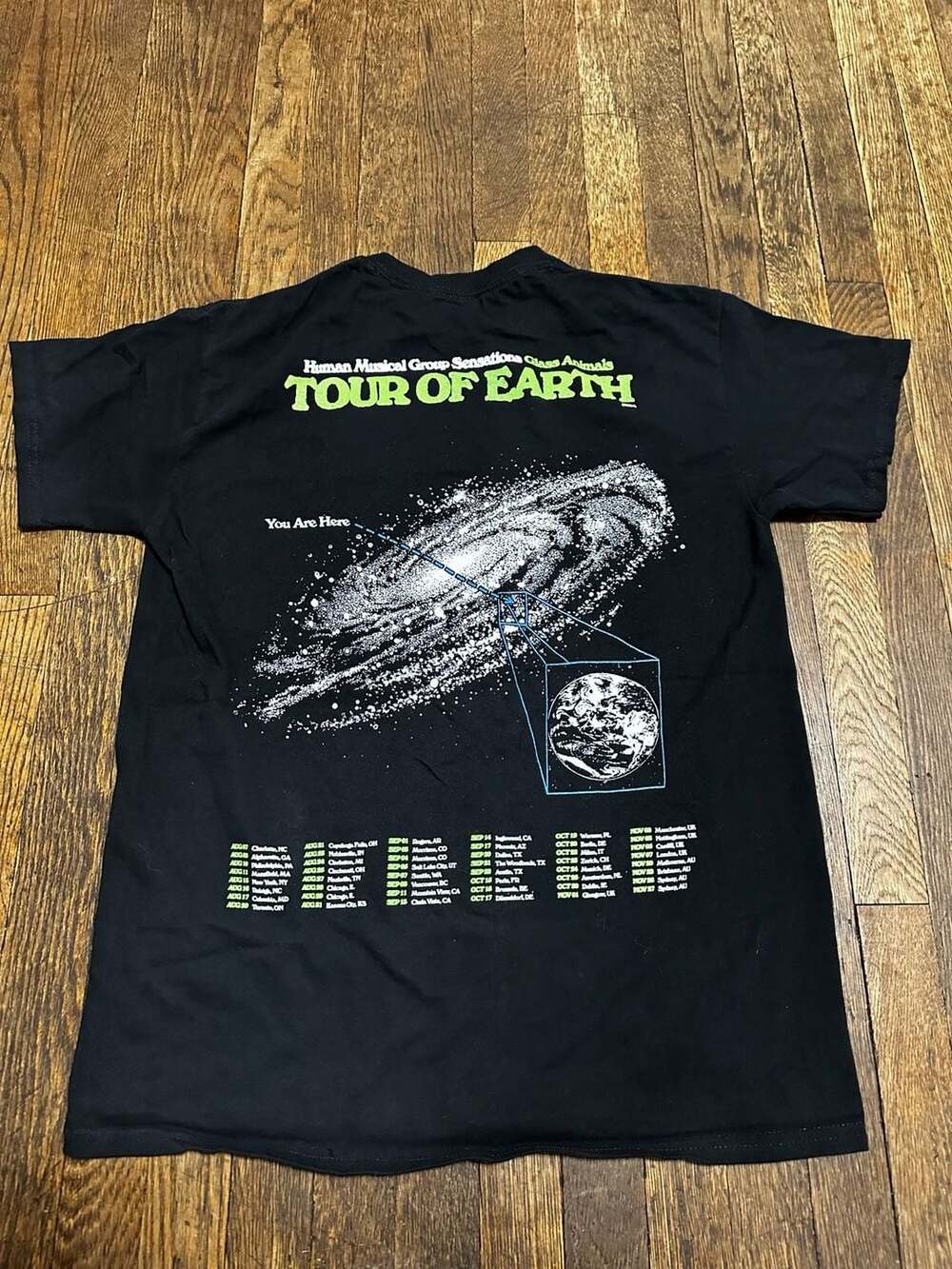 Glass Animals Tour of Earth Concert T-Shirt Size M